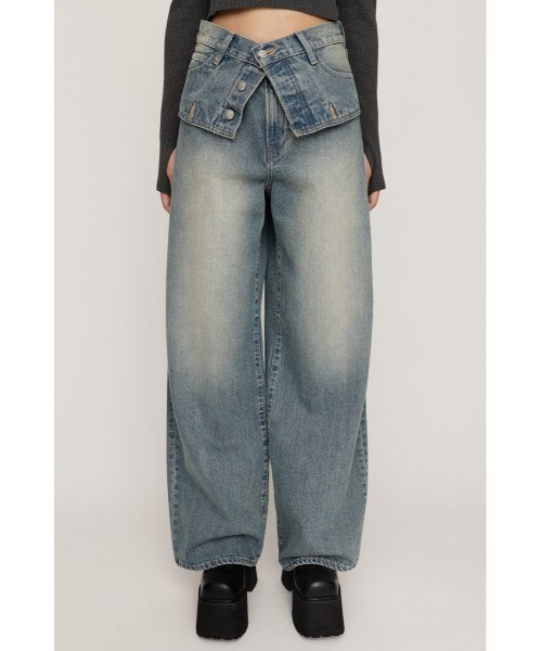 SLY（スライ） ジーンズ デニム デニムパンツ LAYERED STRAIGHT DENIM