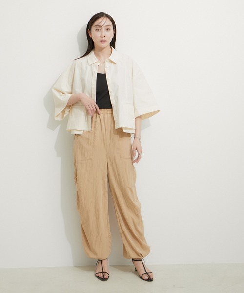 「LE CERCLE par rope'」 半袖シャツ FREE ブラック レディース_画像2