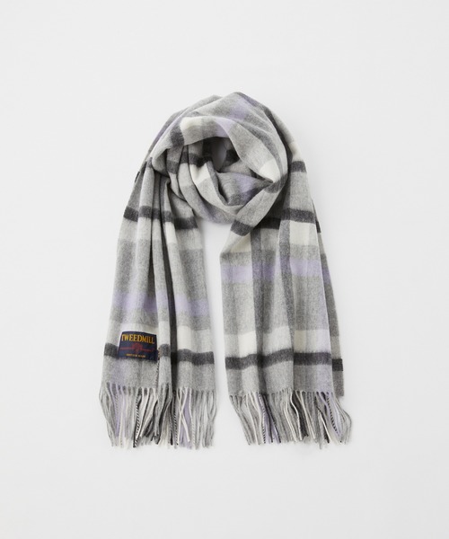 「TWEED MILL」 ストール ONE SIZE ラベンダー レディース