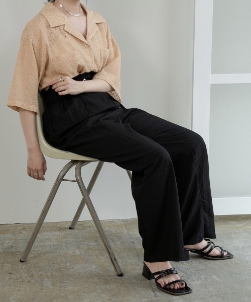 「lawgy」 半袖シャツ FREE ベージュ レディース_画像6