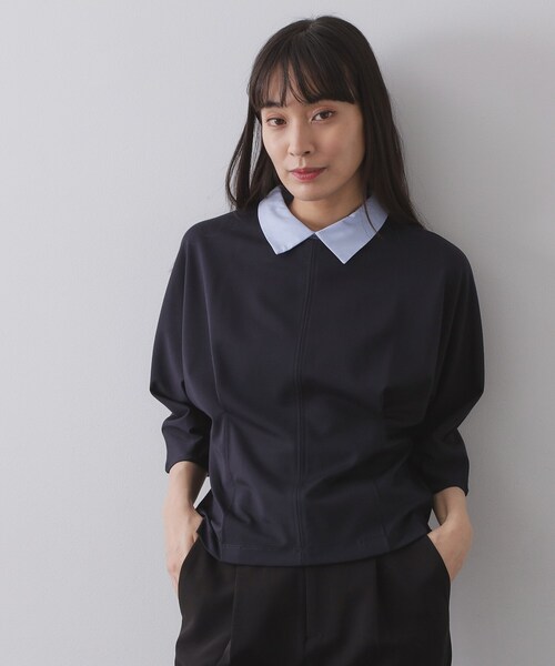 OPAQUE.CLIP（オペークドットクリップ） tシャツ 襟付きドルマン
