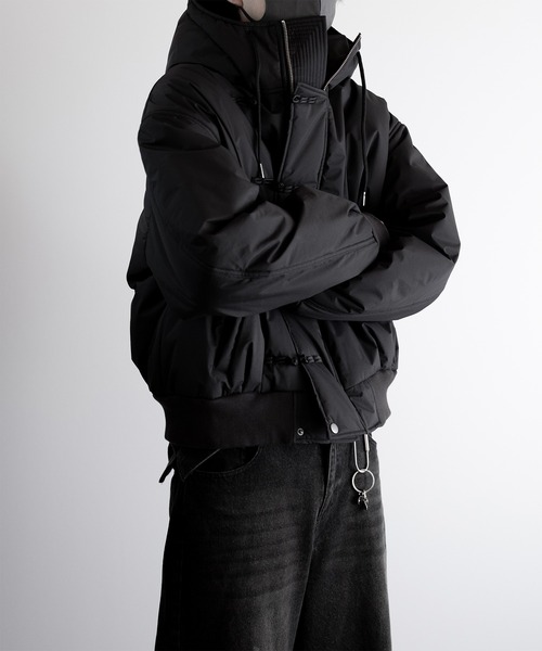 ジャケット・アウター kung-fu RUUBON ブルゾン アウター 「RUUBON」padded hooded kung fu jacket