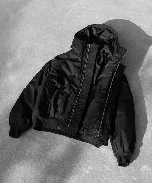 RUUBON ブルゾン アウター 「RUUBON」padded hooded kung fu jacket