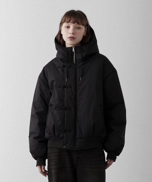 RUUBON ブルゾン アウター 「RUUBON」padded hooded kung fu jacket