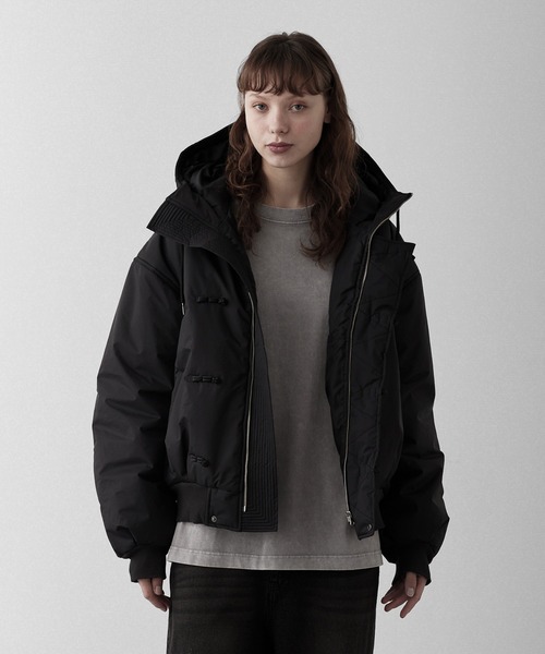 ジャケット・アウター kung-fu RUUBON ブルゾン アウター 「RUUBON」padded hooded kung fu jacket