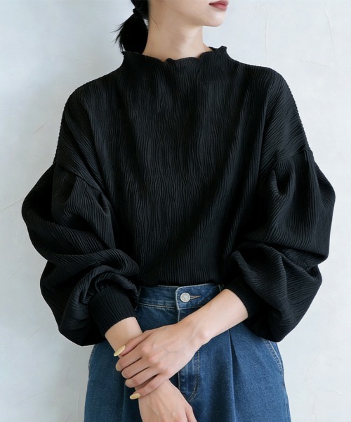 ブラウス シャツ パフスリーブシアーブラウス レディース : ZOZOTOWN