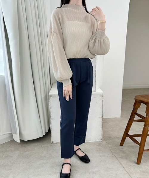 ブラウス シャツ パフスリーブシアーブラウス レディース : ZOZOTOWN