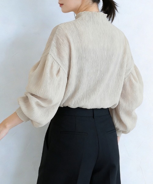 ブラウス シャツ パフスリーブシアーブラウス レディース : ZOZOTOWN 