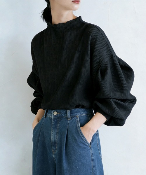 ブラウス シャツ パフスリーブシアーブラウス レディース : ZOZOTOWN