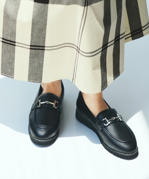 ローファー リブ　イン　コンフォート　スニーカーの歩きやすさでローファーのきちんと感！ゆったりソールの防水スニーファー「ブラック」 レディース | Live in comfort