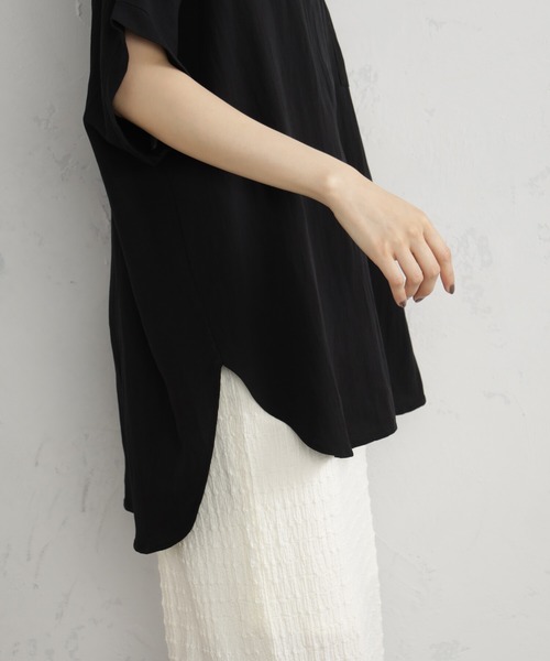 「FOUND GOOD」 半袖ブラウス M ブラック レディース_画像8