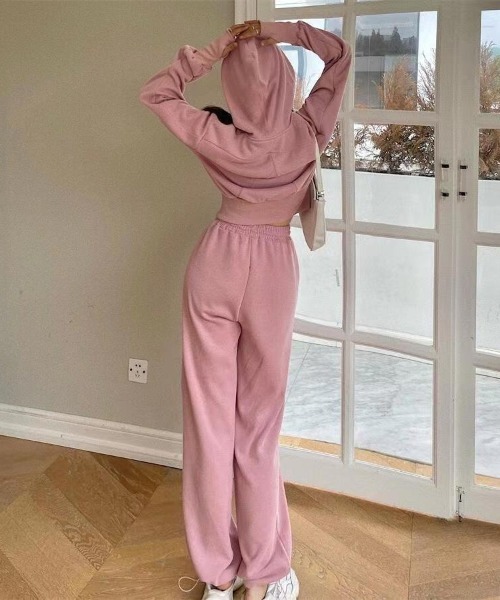 shameless パーカー ダブルジップスウェットパーカーセットアップ