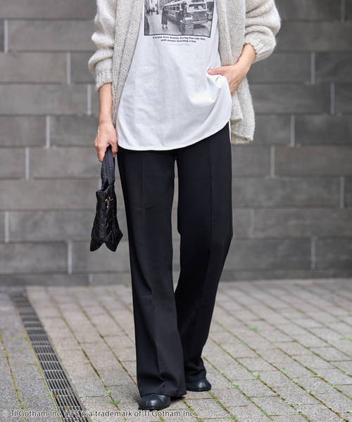 ジャーナルスタンダードレリューム　ストレッチフレアパンツ　38 JOURNAL STANDARD relume（ジャーナルスタンダード レリューム