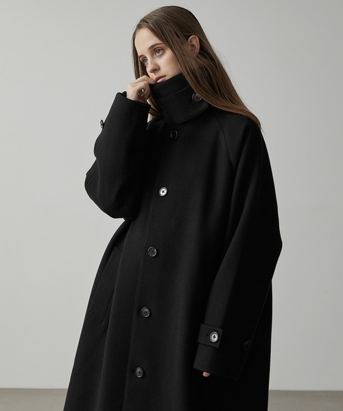 CLEL（クレイル） ステンカラーコート L ブラック メンズ : ZOZOTOWN