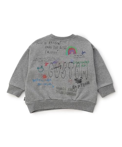 F.O.KIDS（エフオーキッズ） トレーナー カラバリグラフィック クルー 