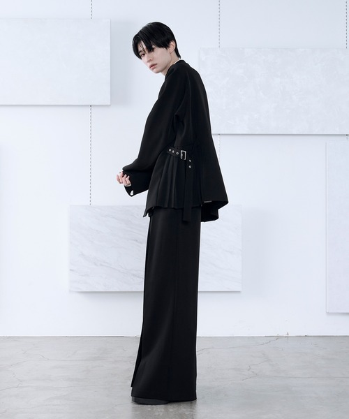 Ellno Loset（エルノロゼット） スラックス ボックスタックワイド