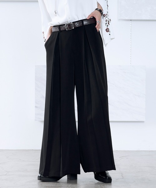 Ellno Loset（エルノロゼット） ワイドパンツ スラックス ボックス