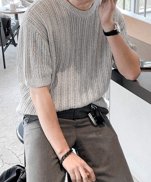 「JOHNNY WOLF」 半袖Tシャツ M グレー メンズ_画像7