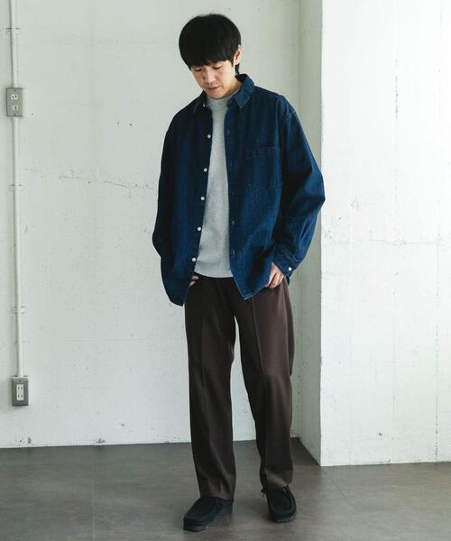 新品◇DOORS◇デニムレギュラーカラーシャツ《L.INDIGO》 シャツ 