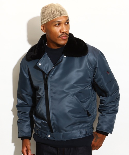 革ジャン ライダース Military Rider Jacket メンズ レディースの画像