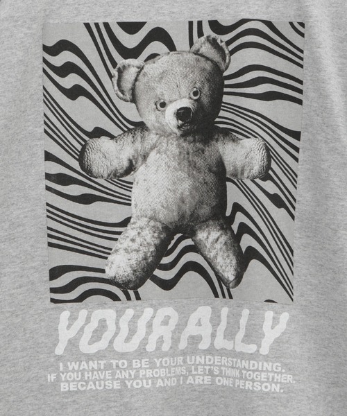 「Candy Stripper」 半袖Tシャツ 2 グレー レディース_画像5