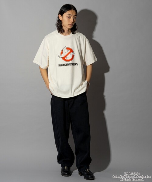 「FREAK'S STORE」 半袖Tシャツ MEDIUM オフホワイト メンズ_画像3