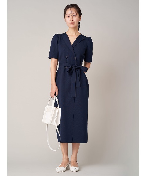 CELFORD（セルフォード） 半袖ワンピース 38 ネイビー レディース