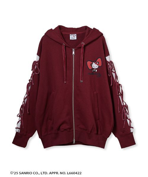 【新品】SNIDEL スナイデル 【HELLO KITTY】レースアップパーカー SNIDEL（スナイデル） パーカー 「HELLO KITTY」レースアップパーカー
