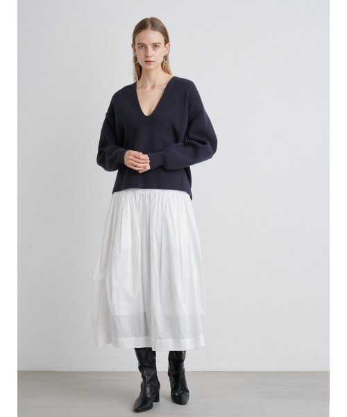 「styling/」 長袖ニット FREE ネイビー レディース_画像6