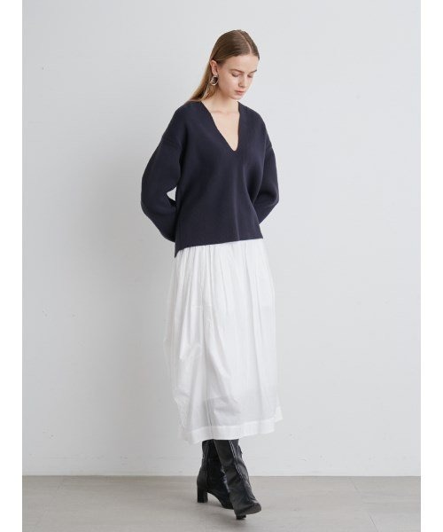 「styling/」 長袖ニット FREE ネイビー レディース_画像7