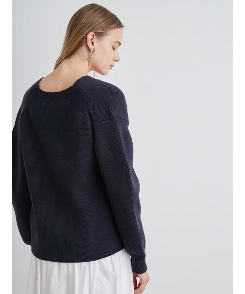 「styling/」 長袖ニット FREE ネイビー レディース_画像8