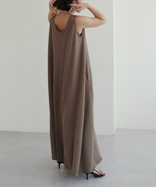 「LARUTA」 ノースリーブワンピース MEDIUM グリーン レディース_画像5