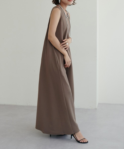 「LARUTA」 ノースリーブワンピース MEDIUM グリーン レディース_画像6
