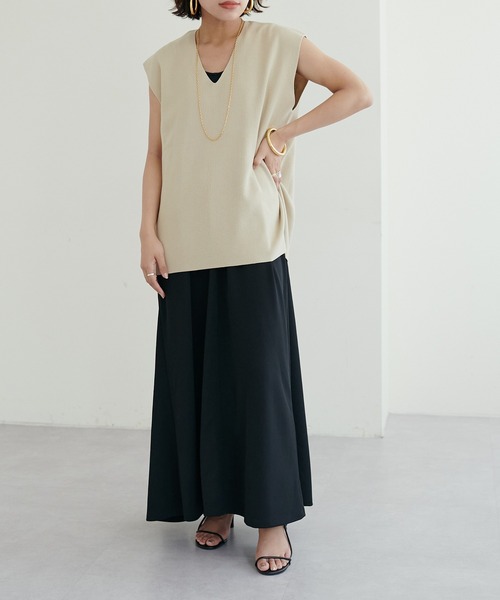 「LARUTA」 ノースリーブワンピース MEDIUM グリーン レディース_画像9