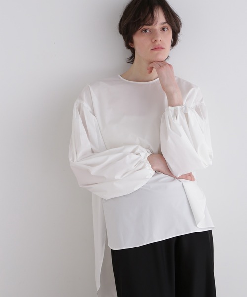 LE PHIL（ル フィル） tシャツ SOLOTEXギャザーブラウス レディース