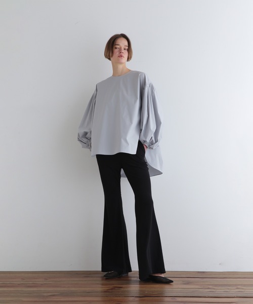 LE PHIL（ル フィル） tシャツ SOLOTEXギャザーブラウス レディース