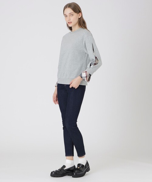 【新品タグ付き】BLUE LABEL 長袖Tシャツ チェック柄38 BLUE LABEL CRESTBRIDGE（ブルーレーベルクレストブリッジ） tシャツ