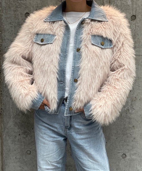 Roger&Raw（ロジャーアンドロウ） コート アウター デニムドッキング