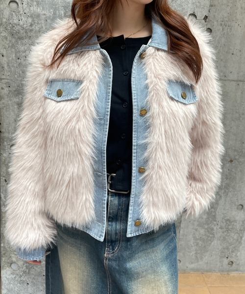 Roger&Raw（ロジャーアンドロウ） コート アウター デニムドッキング