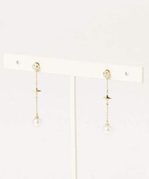 パール　ピアス　チェーンピアス　18K ヴァンドーム青山　組曲 パール ピアス チェーンピアス 18K ヴァンドーム青山 組曲 APVA2547__