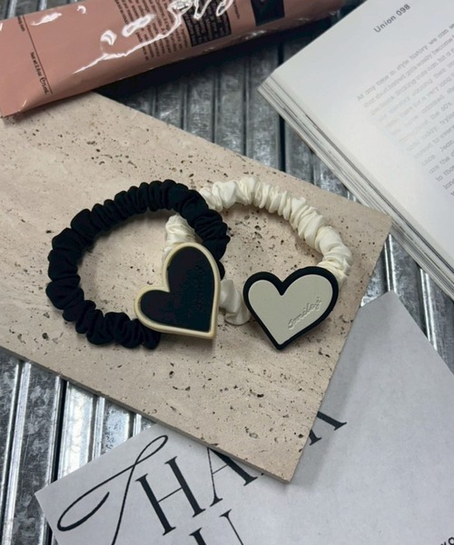 NO WAY ヘアゴム /Bz/モノトーンハートヘアゴム(RZ) : ZOZOTOWN Yahoo