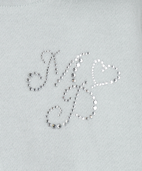 メゾピアノ新品新作ラメ裏毛　フェイクファーフードZIPパーカ130 mezzo piano パーカー ラメ裏毛 フェイクファーフードZIPパーカ キッズ