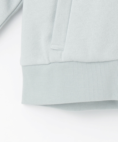 mezzo piano パーカー ラメ裏毛 フェイクファーフードZIPパーカ キッズ