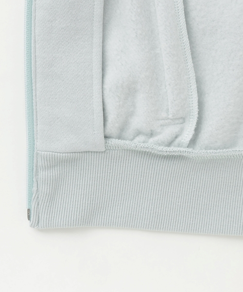 mezzo piano パーカー ラメ裏毛 フェイクファーフードZIPパーカ キッズ