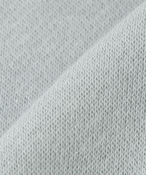 mezzo piano パーカー ラメ裏毛 フェイクファーフードZIPパーカ キッズ