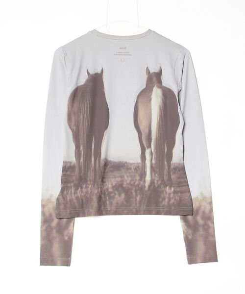 MAISON SPECIAL（メゾンスペシャル） tシャツ Twin Horse Skin Top