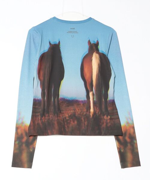 【MAISONSPECIAL】ツインホーススキントップ【新作】 MAISON SPECIAL（メゾンスペシャル） tシャツ Twin Horse Skin Top