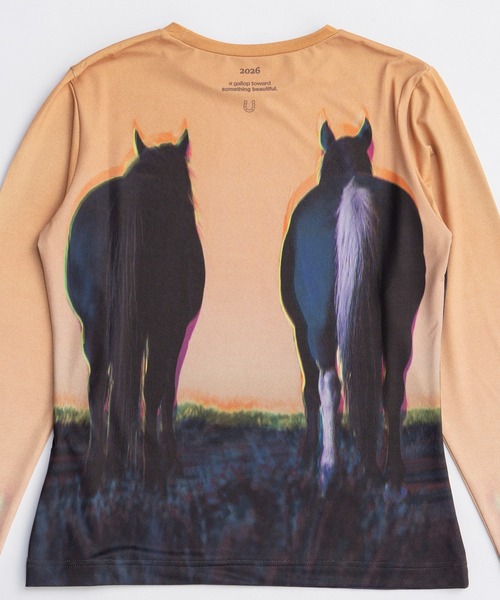 MAISON SPECIAL（メゾンスペシャル） tシャツ Twin Horse Skin Top