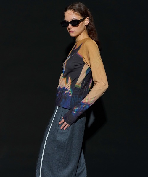 MAISONSPECIAL】ツインホーススキントップ【新作】 Twin Horse Skin