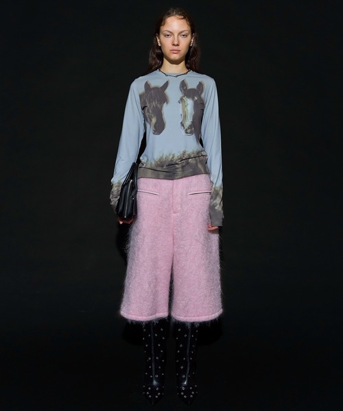 MAISON SPECIAL（メゾンスペシャル） tシャツ Twin Horse Skin Top